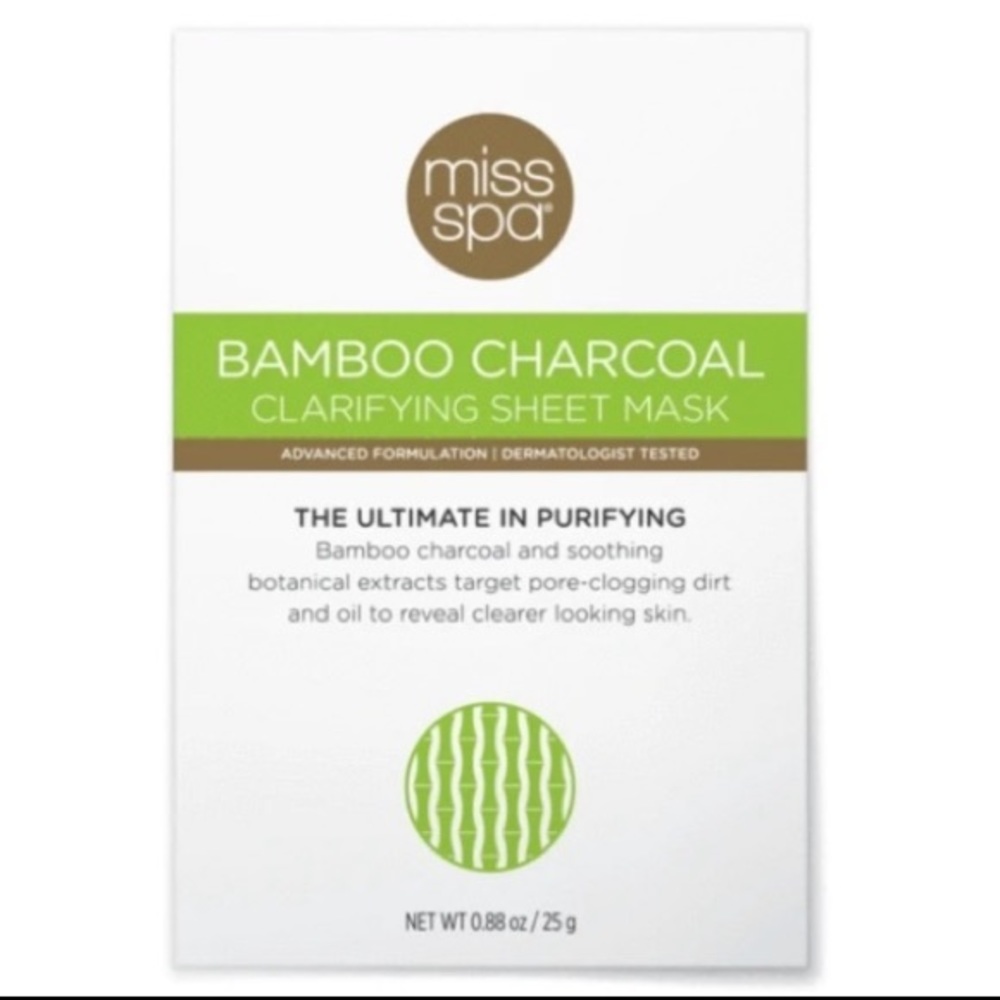 🔥5/$25🔥 Miss Spa Bamboo Charcoal Clarifying Mask